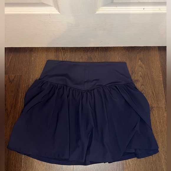 C Active Navy Athletic Skirt with Built in Shorts - Picture 3 of 4